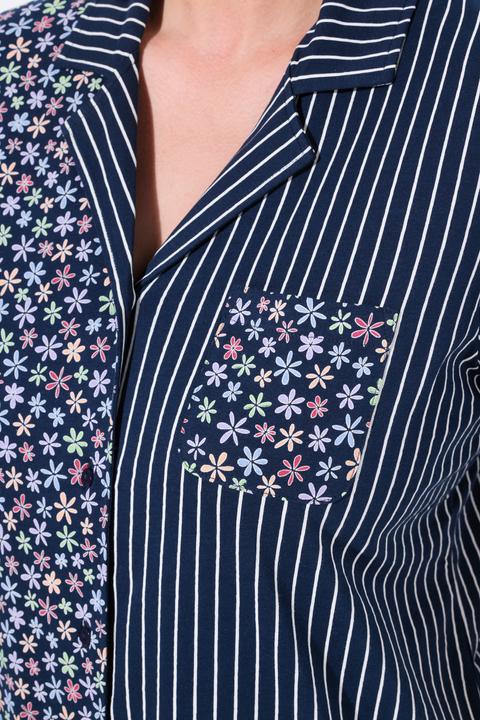 Produktbild Ulla Popken Pyjama, Mustermix, Reverskragen, Halbarm (58)