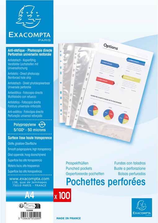 Exacompta Brochure pockets (A4, 100x)
