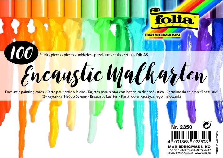 Image du produit Folia Cartes à peindre encaustiques, environ DIN A5, 100 pièces
