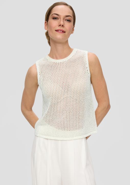 Actual product image s.Oliver Strickpullunder Transparentes Stricktop mit Pailletten (48)