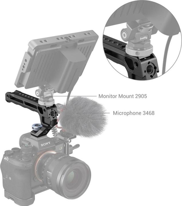 Actual product image SmallRig Top Handle with Cold Shoe (Lite) (Grip)