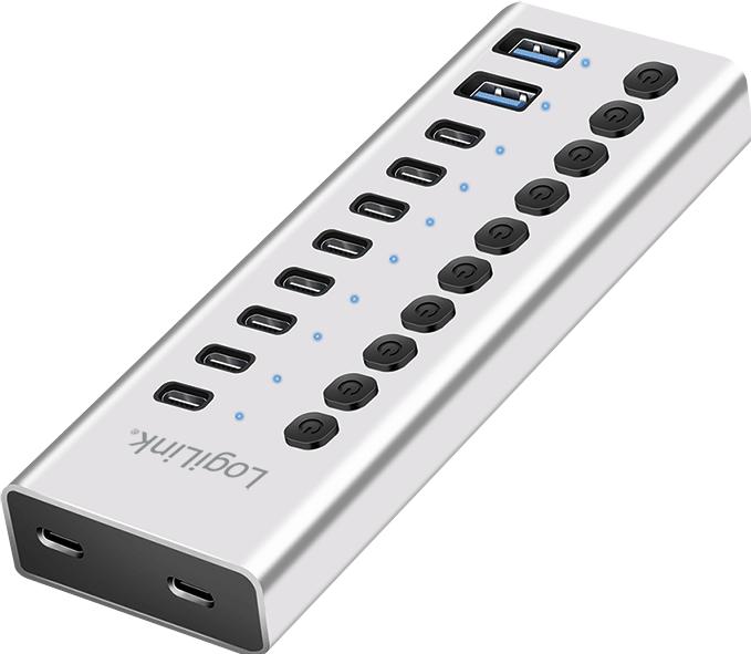 LogiLink Prüfen (USB-A, USB-C, 10 Ports)