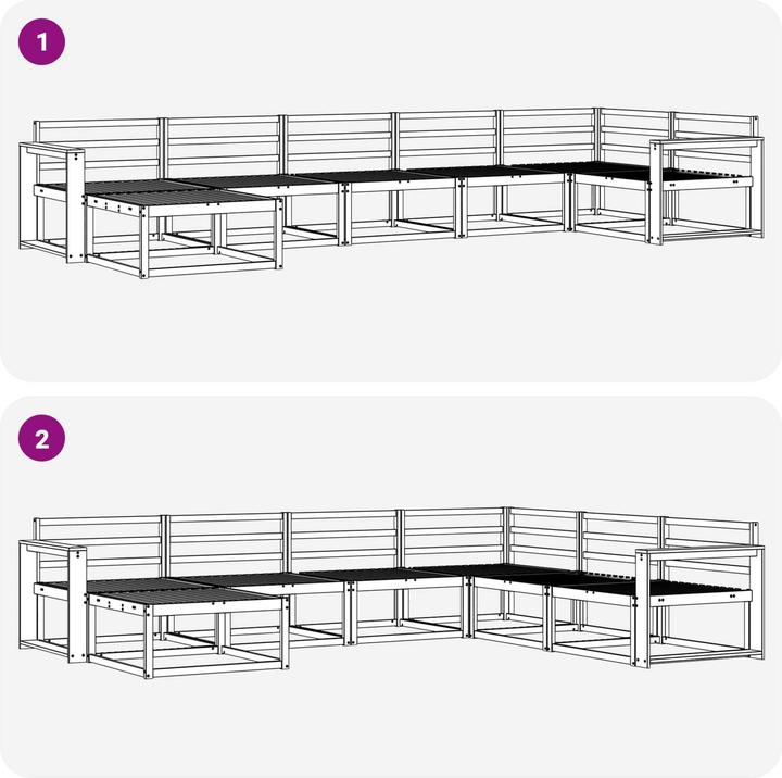 Produktbild vidaXL Outdoor-Sofa