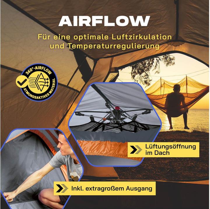 Actual product image Where Tomorrow Wurfzelt 3 Personen - Grau, Anzahl Personen: 3 (Pitching tent, 3.10 kg, 3 persons)