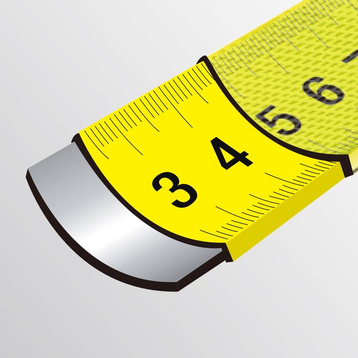 Actual product image Komelon 10m folding tape with double-sided scale