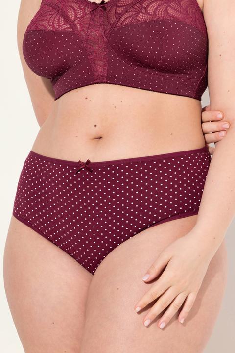 Produktbild Ulla Popken Midislips, 5er-Pack, Punkte/einfarbig (62)