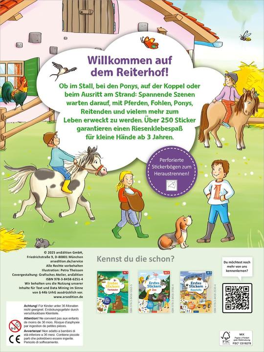 Produktbild Erstes Stickern - Reiterhof