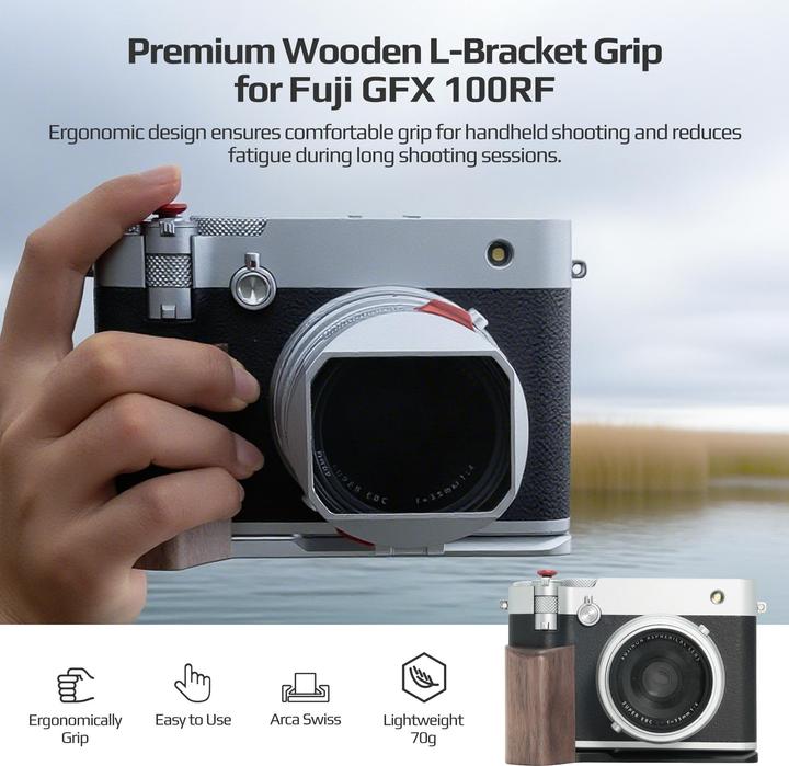 Image du produit Freewell Fuji GFX 100RF L Bracket (Black) (Appareil photo à objectif interchangeable)