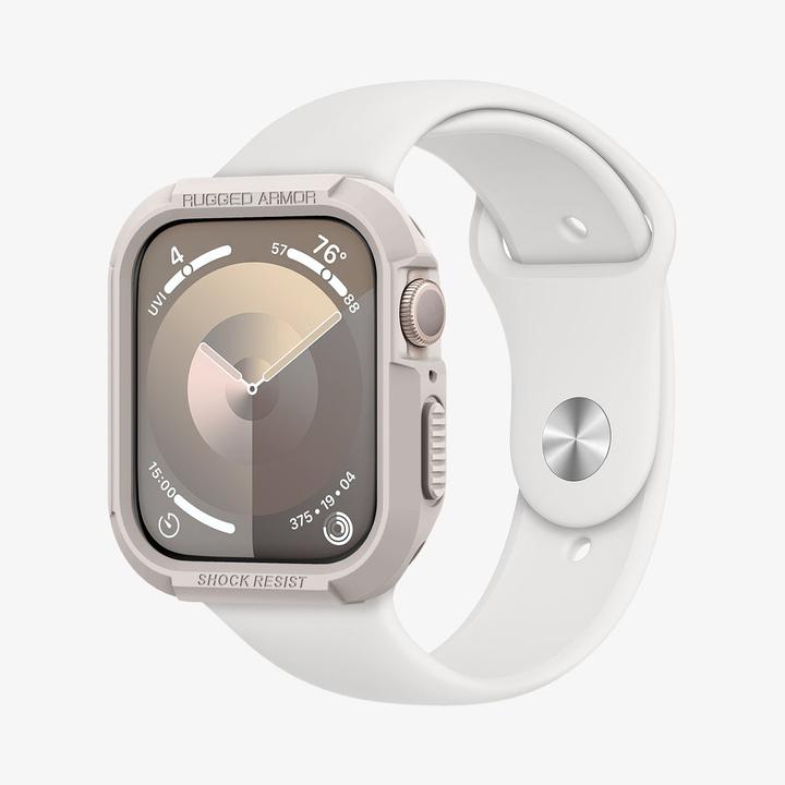 Actual product image Spigen Apple Watch 9/SE RugArm Dune Bg