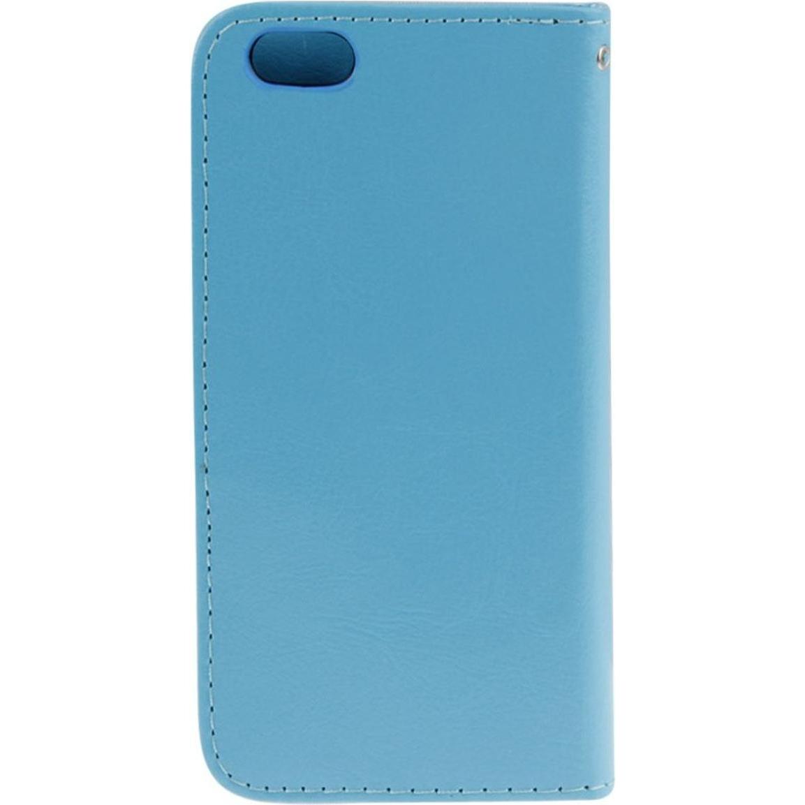Thumbnail - König Design Schutzhülle Handytasche (Flip Quer) für Handy Apple iPhone 6 Blau (Apple iPhone 6), Smartphone Hülle, Blau