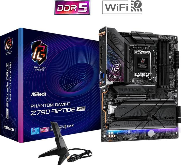 Actual product image AsRock Z790 Riptide WiFi 1700 HDMI/DP DDR5 (LGA 1700, Intel Z790, ATX)