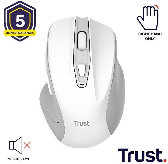 Actual product image Trust Nito Silent Wireless Mouse - Wh (Wireless)