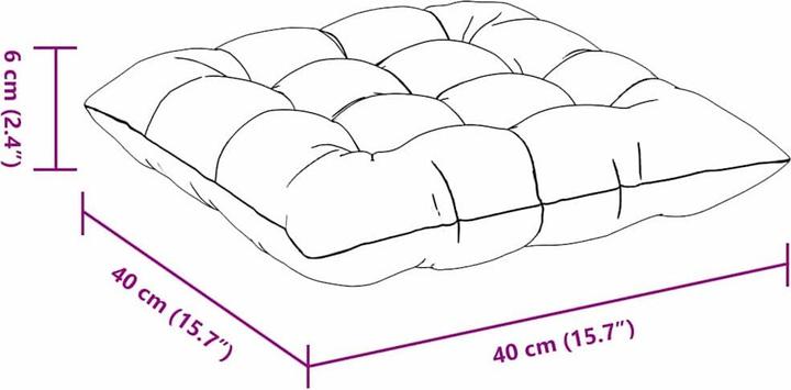 Image du produit vidaXL Sitzkissen (40 x 40 x 6 cm)