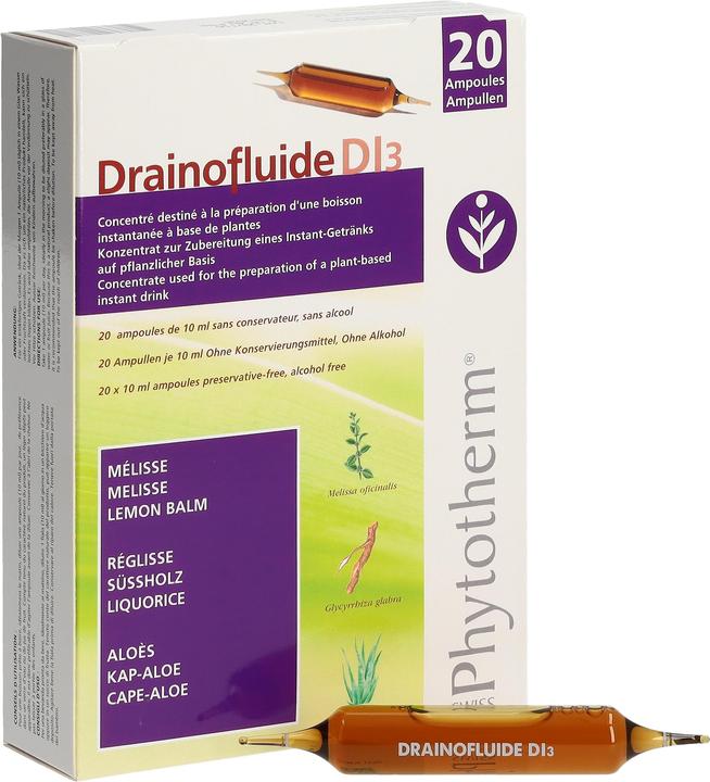 Actual product image Drainofluid LF No. 3 Ampoules (20 Piece, Liquid, 355 g)