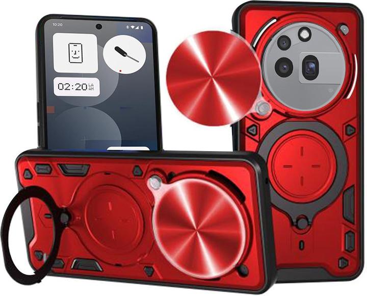 Image du produit Techsuit - CamGuard Pro - Nothing Phone (3a) Pro - Red (Nothing Phone (3a) Pro)