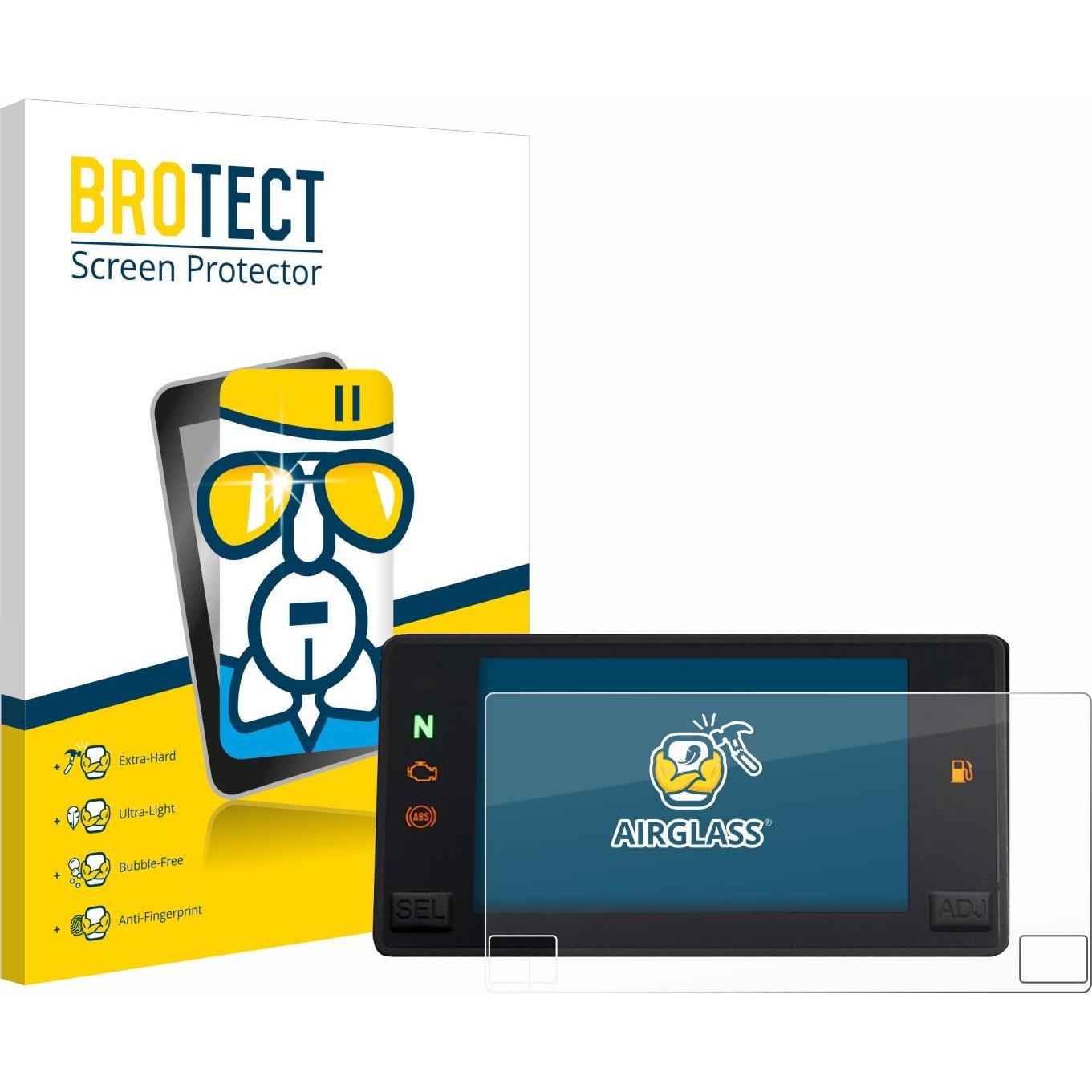BROTECT, Fahrzeug Navigation Zubehör, Schutzglas Schutzfolie Displayschutz Display Schutz Glas Folie klar