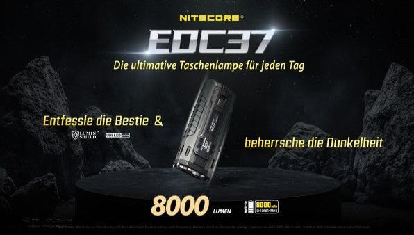 Actual product image Nitecore EDC37 (10.80 cm, 8000 lm)