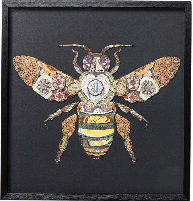 Designlife Bild Frame Art Bee 60x60cm (60 x 60 cm)