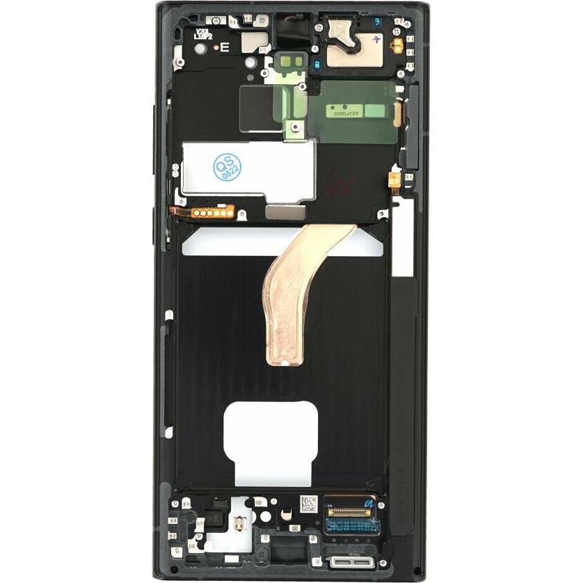 Thumbnail - Samsung Display-Einheit + Rahmen für S908 Galaxy S22 Ultra graphit/ sky blue /rot GH82-27488E (Display, Samsung Galaxy S...