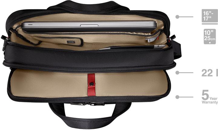 Productafbeelding Wenger Meteor Brief 16 - 17" Laptop-Tasche mit Tablet-Fach - schwarz (17")