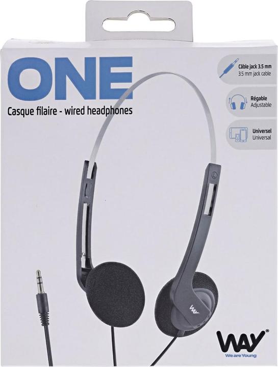 Produktbild T'nB WAY - Stereo Kopfhörer ONE, schwarz (Kabelgebunden)