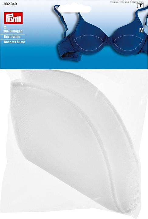 Actual product image Prym Bra inserts, white size M, card 2 pcs.