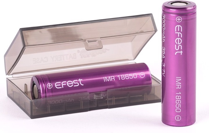 Immagine prodotto Efest Batteria Purple IMR 18650 / uscita di corrente 35A (Flat Top) (1 pz., 18650, 3000 mAh)