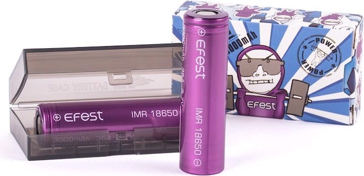 Immagine prodotto Efest Batteria Purple IMR 18650 / uscita di corrente 35A (Flat Top) (1 pz., 18650, 3000 mAh)