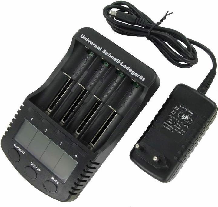 Image du produit AccuCell Chargeur rapide adapté aux batteries Li-ion, NiCd et NiMH. (Chargeurs sans batterie)