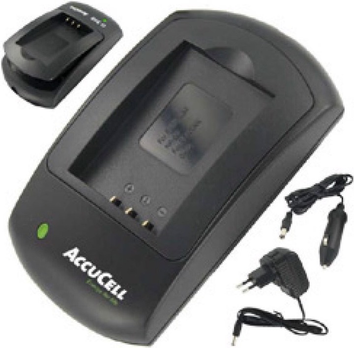 Produktbild AccuCell Ladegerät passend für Canon NB-6L, NB-6LH, IXUS 85 IS (Ladegerät)