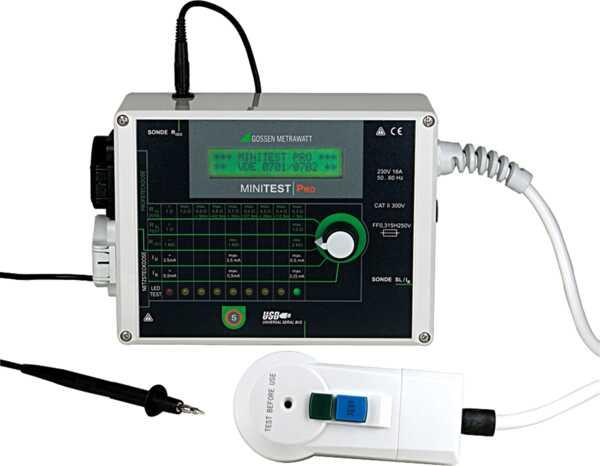 Produktbild Gossen METRAWATT MINITEST Pro VDE-Prüfgerät DIN VDE 0701-1: 2000 und DIN VDE 0702: 2004
