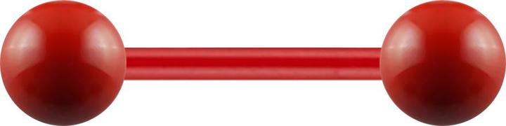 Produktbild Star Piercing Micro Barbell Fire Red mit Kugel (ohne Messing, Chirurgenstahl 316L)