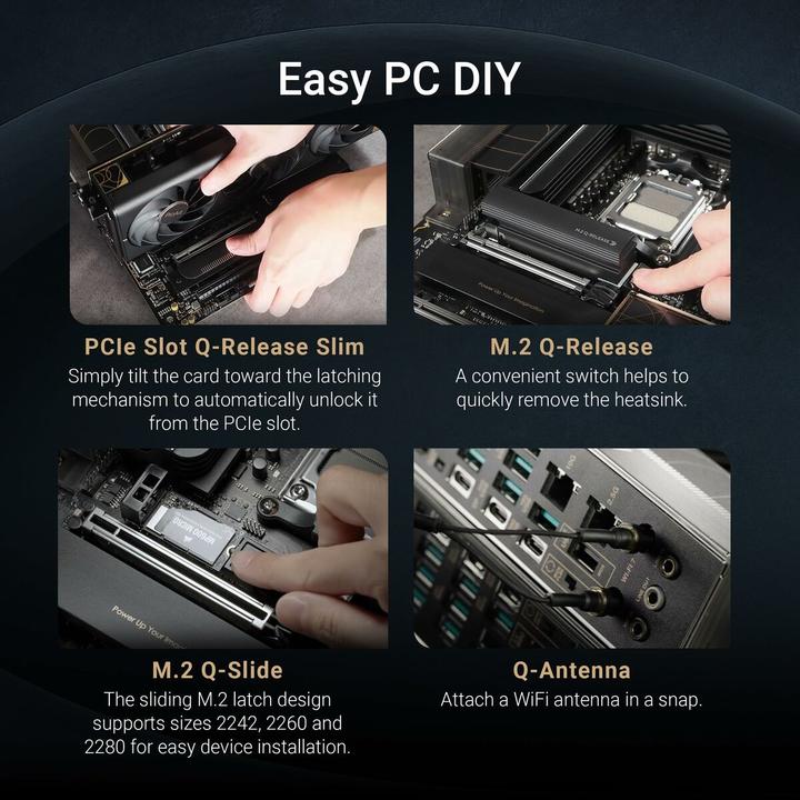 Actual product image ASUS ProArt X870E-CREATOR WIFI (AM5, AMD X870E, ATX)