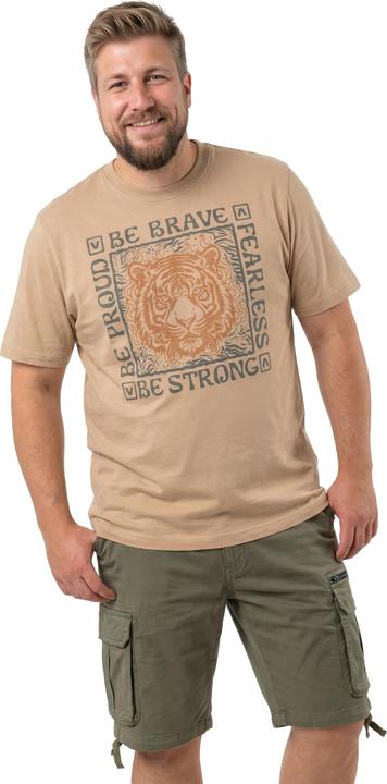 Produktbild Men+ T-Shirt, Halbarm, Brustprint (L)