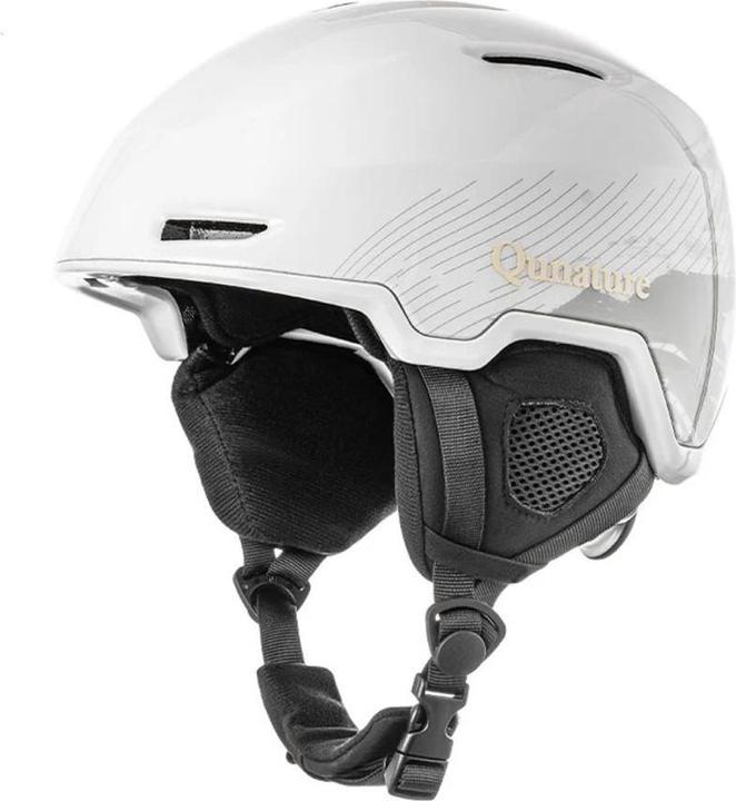 Rockbros Other goods Qunature 10130003002 Ski Helmet with Earmuffs, Snowboard Size M - White (54 - 58 cm, M)