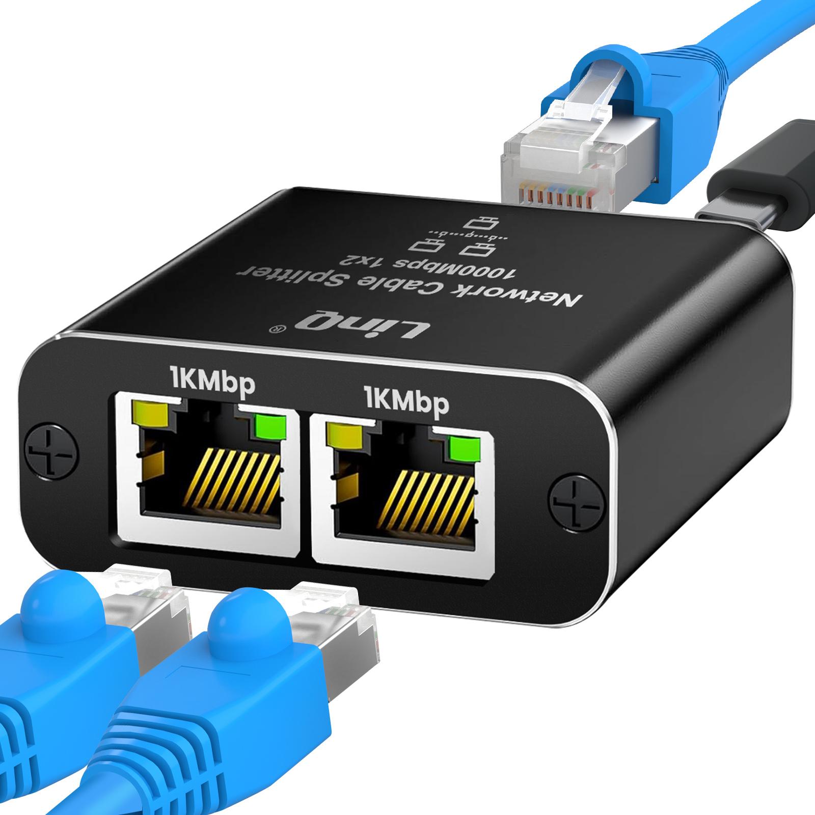Thumbnail - LinQ VK3342 Duplizierer (RJ45 (2x)), Netzwerkadapter, Schwarz