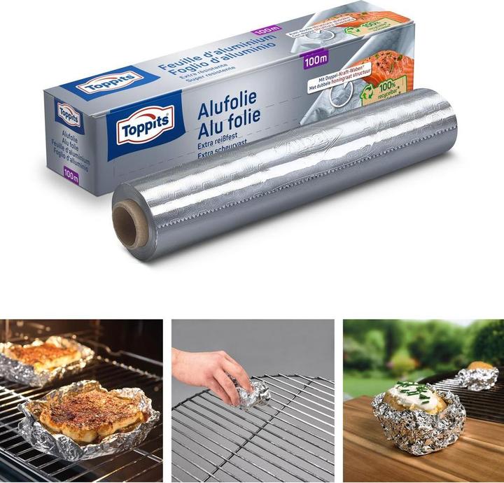 Produktbild Toppits Alufolie Maxipack 100m (1x)