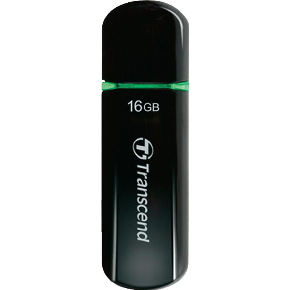 Thumbnail - Transcend JetFlash 600 (16 GB, USB-A, USB 2.0), USB Stick, Schwarz