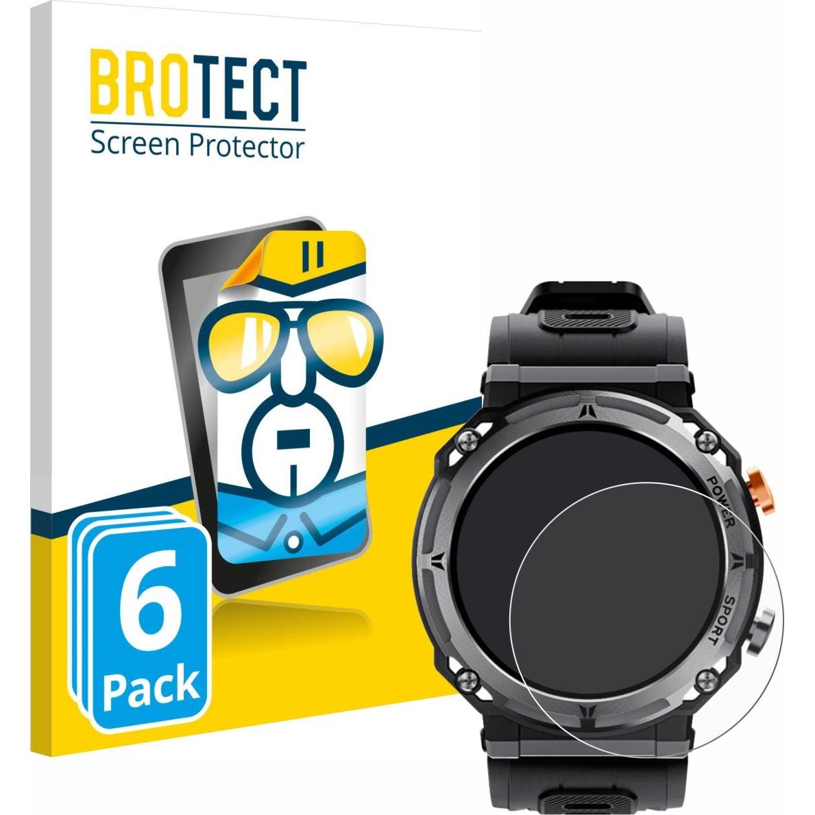 BROTECT Schutzfolie Displayschutz Displayschutzfolie Folie Klar Transparent, Smartwatch Schutzfolie, Transparent