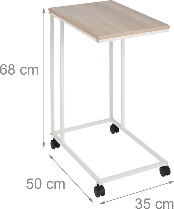 Image du produit Relaxdays Table d'appoint (50 x 35 x 68 cm)