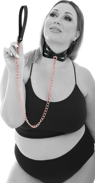 Produktbild Sportsheets Sex And Mischief Brat Collar And Leash Sexalsbänder Black 90 cm