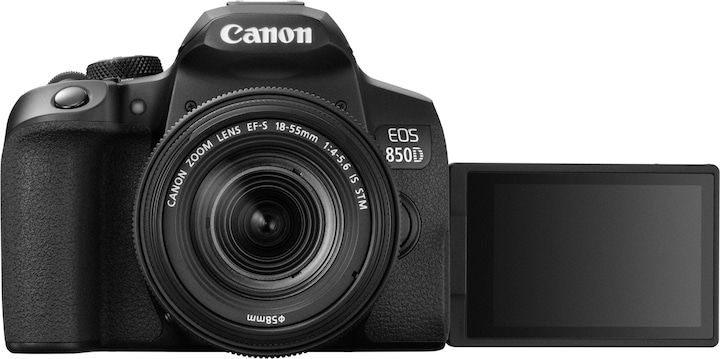 Actual product image Canon EOS 850D + EF-S 18-55mm f (18 - 55 mm, 24.20 Mpx, APS-C / DX)