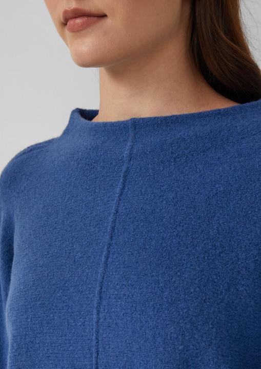 Produktbild s.Oliver Strickpullover Strickpullover mit Stehkragen und Fledermausärmeln (38)