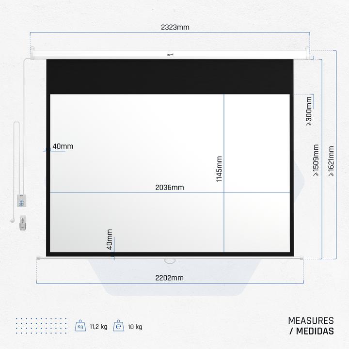 Actual product image Iggual PSIPS203 (92", 16:9)