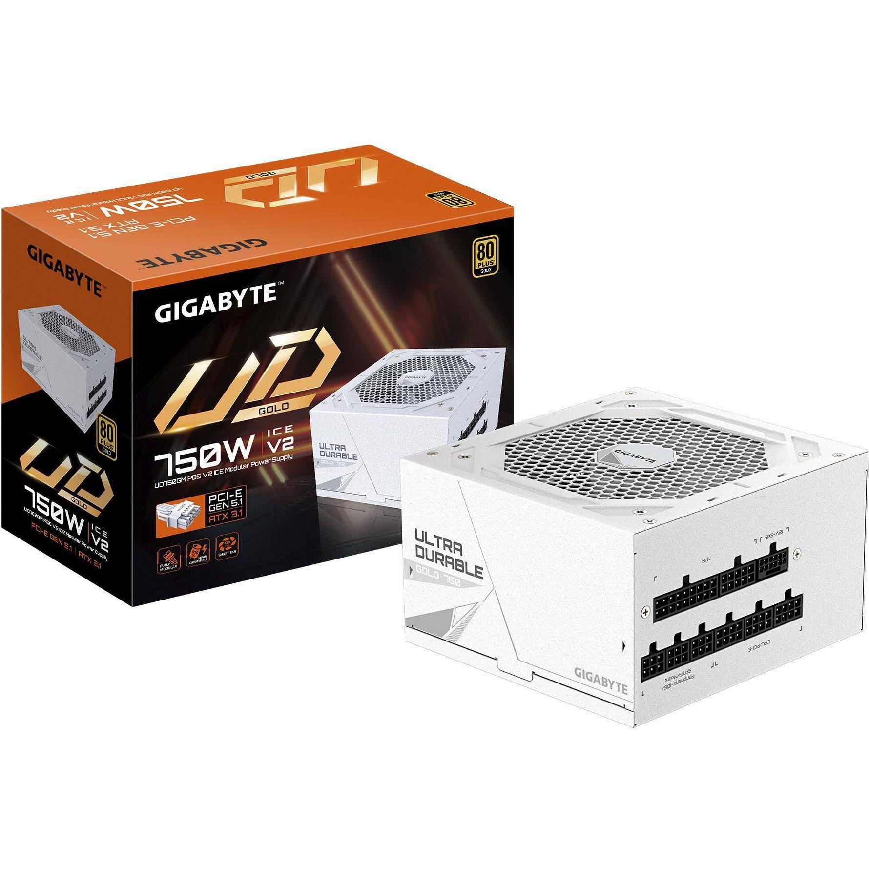 Gigabyte Netzteil UD750GM PG5 ICE 750Watt (750 W), PC Netzteil, Weiss