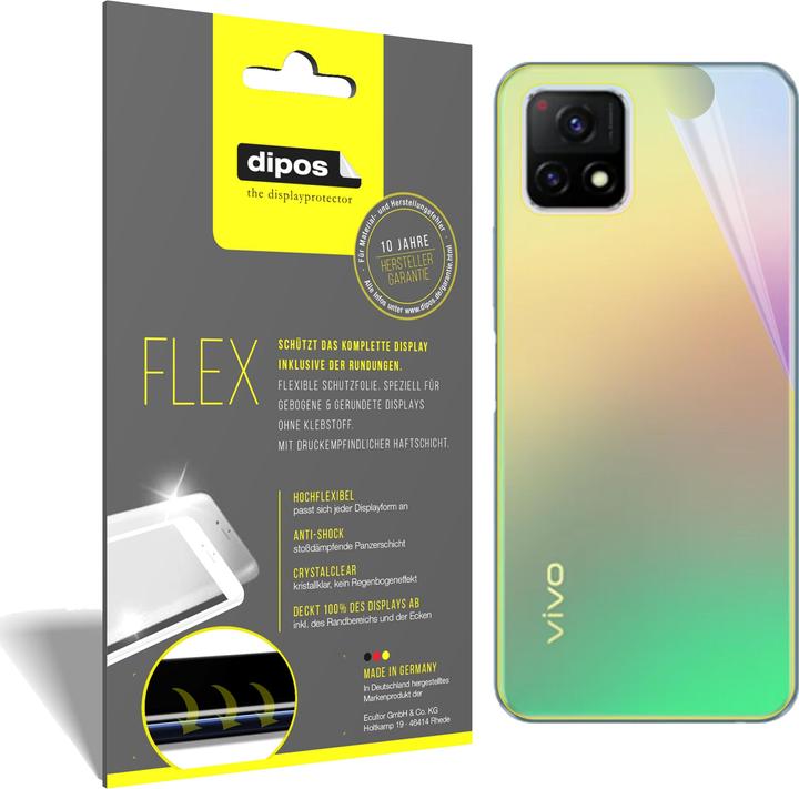 Dipos Displayschutzfolie Full-Cover 3D (3 Stück, Vivo Y32)