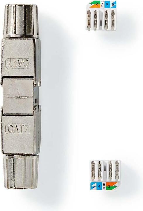 Immagine prodotto Nedis Accoppiatore di rete - CAT7 - Schermato - RJ45 femmina - RJ45 femmina - Dritto - Metallo - Scatola (Cavo di rete)