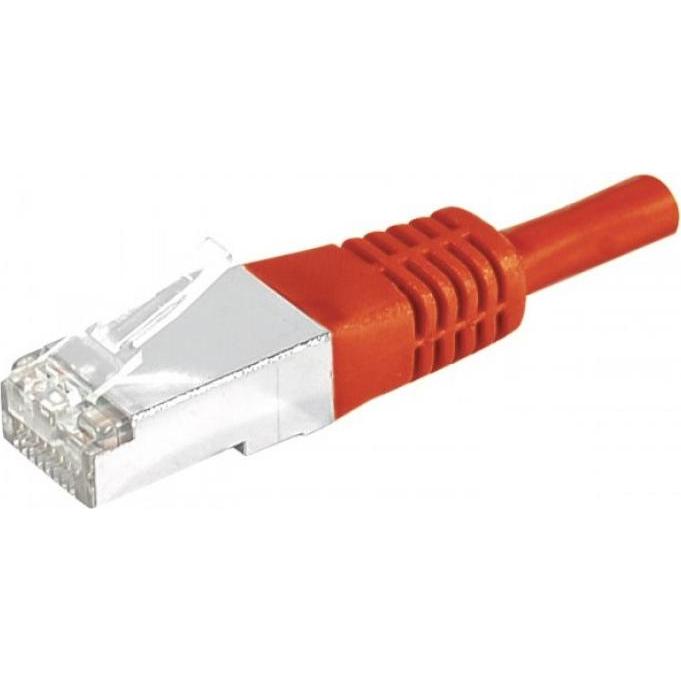 Exertis Connect Patchkabel S/FTP, PiMF, CAT.6, rot, 0,7 m Patchkabel mit besonders schmalem Knickschutz (S/FTP, CAT6, 0....