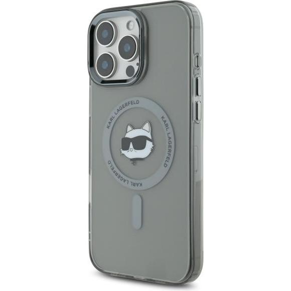 Thumbnail - Karl Lagerfeld KLHMP16XHLSCHK iPhone 16 Pro Max 6.9" czarny/black hardcase IML Metal Choupette Head (Apple iPhone 16 Pro...