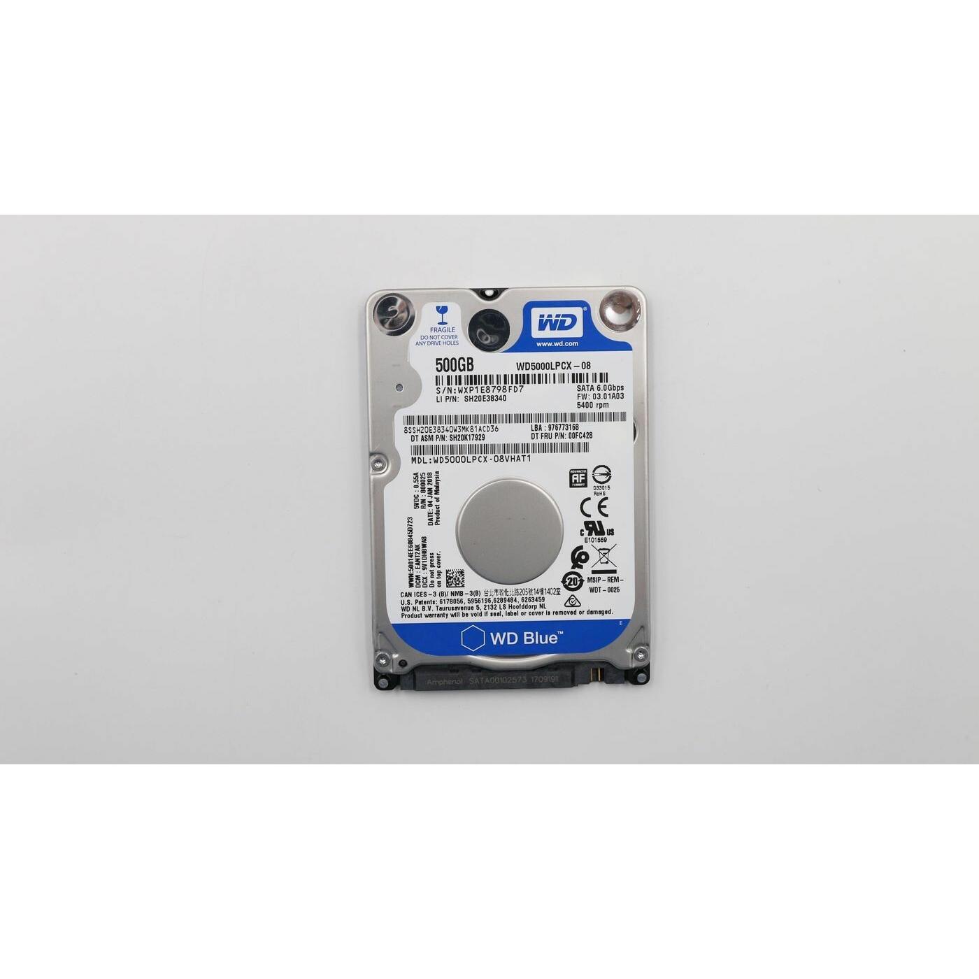 Lenovo HDD ASM HDD 500G 5400 7mm DT2 (0.50 TB, SATA), Festplatte